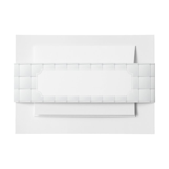 Bandeau De Faire-part Tuile blanche (Devant Example)