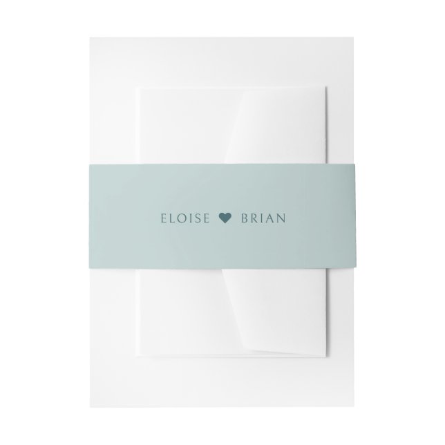 Bandeau De Faire-part Turquoise turquoise Neutre Aquarelle mariage (Devant example)