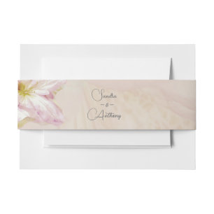 Bandeau De Faire-part Un élégant mariage d'or rose à fleurs