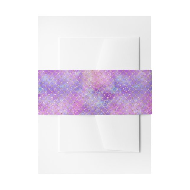 Bandeau De Faire-part Une série Galaxy Mermaid Design 8 (Devant example)