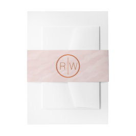 Bandeau De Faire-part Une suite Mariage Monogramme Rose