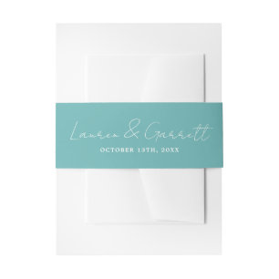 Bandeau De Faire-part Véritable simplicité 3 mariée Caraïbes Mariage