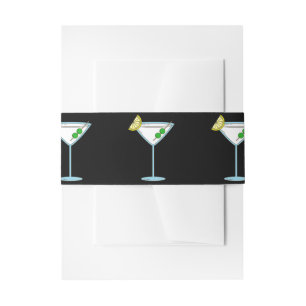 Bandeau De Faire-part Verre à cocktail pour amateurs de Martini Barman A