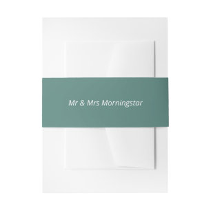 Bandeau De Faire-part Vert bleu foncé Turquoise