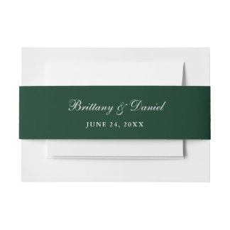 Bandeau De Faire-part Vert de la forêt mariage