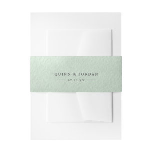 Bandeau De Faire-part Vert sauge aquarelle mariage personnalisé