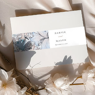 Bandeau De Faire-part Vintage Floral Custom Lily Morris