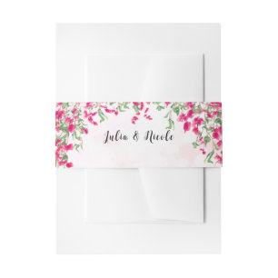 Bandeau De Faire-part Wedding shower forestier tropical des Bougainvilli
