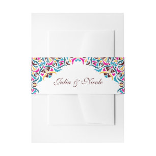 Bandeau De Faire-part Whimsical Luxury ivoire Floral Style Mariage front