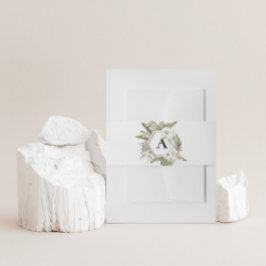 Bandeau De Faire-part White Orchid Faire-part de mariage Belly Band