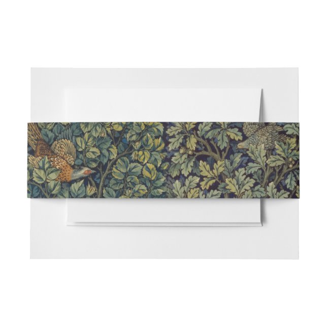 Bandeau De Faire-part William Morris Pheasier Bois Bois (Devant Example)