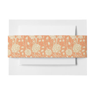 Bandeau De Faire-part William Morris Wild Tulip Vintage motif floral