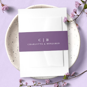 Bandeau De Faire-part Wisteria Mariage simple violet