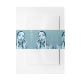 Bandeau De Faire-part "Woman in Blue"