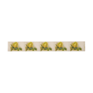 Bandeau De Faire-part Yellow Rose Artwork