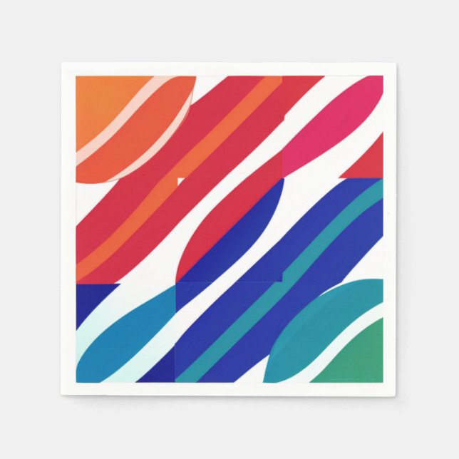 Banded Colors Serviette (Vorderseite)