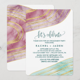 Banded Gemstone | Mauve Let's Celebrate Einladung