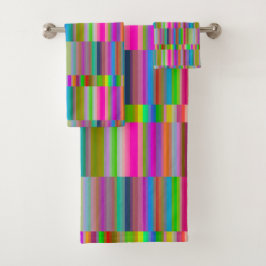 Banded Stripes Badhandtuch Set