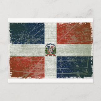 BANDEIRA DA REPÚBLICA DOMINICANA POSTKARTE
