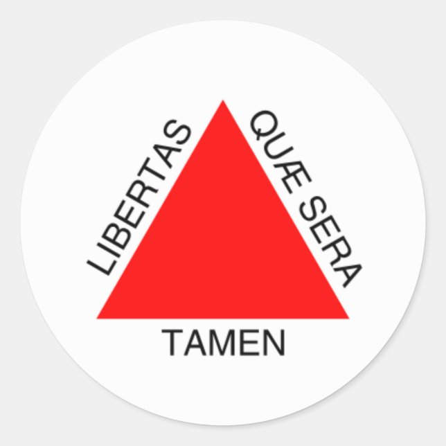 Bandeira de Minas Gerais, Brasilien Runder Aufkleber (Vorderseite)