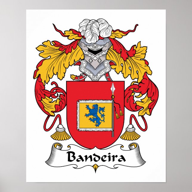 Bandeira-Familienwappen Poster (Vorne)