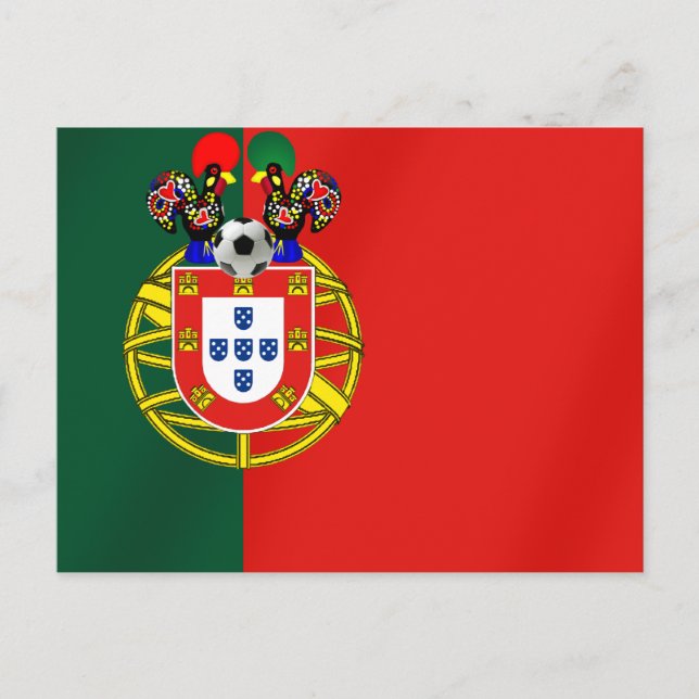 Bandeira Portuguesa Classica por Fás de Portugal Postkarte (Vorderseite)