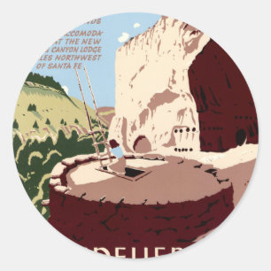 Bandelier National Monument Runder Aufkleber