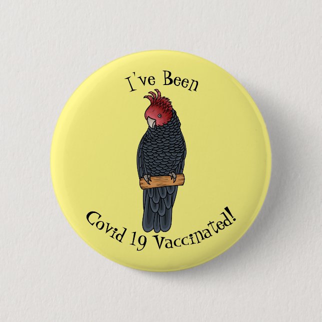 Bandenvogel-Cartoon Button (Vorderseite)