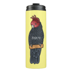 Bandenvogel-Cartoon Thermosbecher