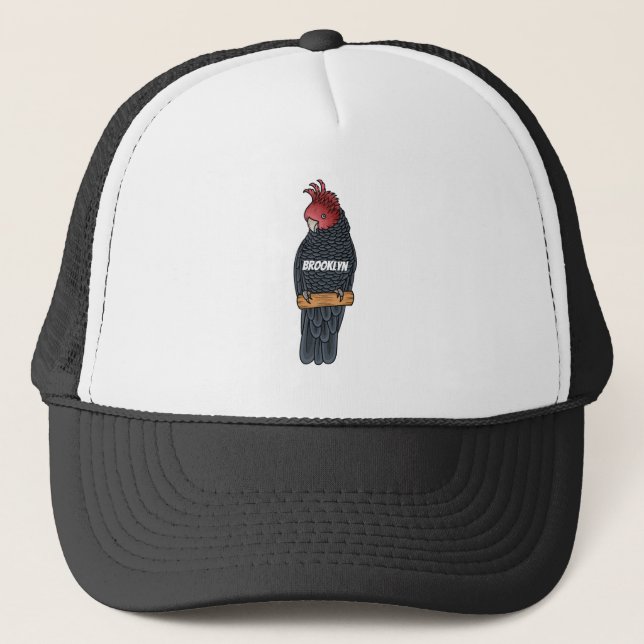 Bandenvogel-Cartoon Truckerkappe (Vorderseite)