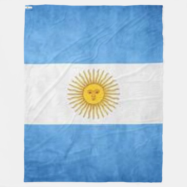 Bandera Argentina Fleecedecke (Vorderseite)