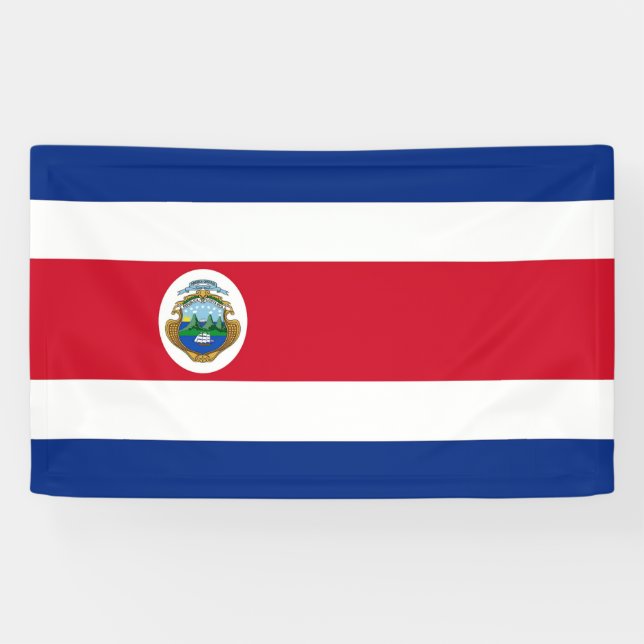 Bandera de Costa Rica - Flagge Costa Ricas  Banner (Horizontal)