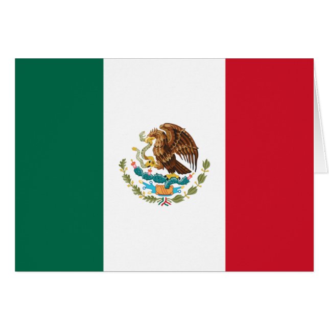 Bandera de México - Flagge Mexikos - mexikanische  (Vorderseite (Horizontal))