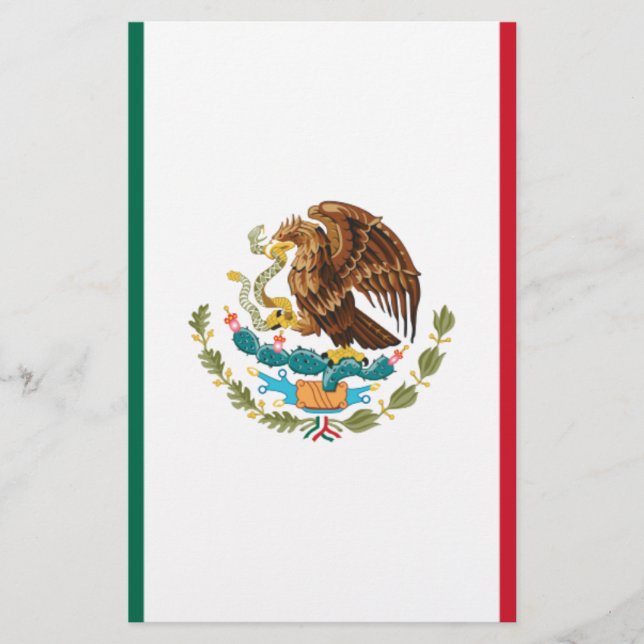 Bandera de México - Flagge Mexikos - Mexikanische  Briefpapier (Vorderseite)