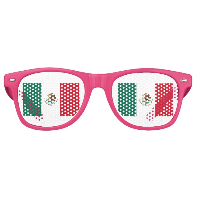 Bandera de México - Flagge Mexikos - Mexikanische  Partybrille (Vorderseite)