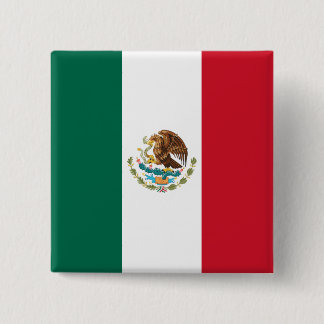 Bandera de Mexico National flagge Mexicanos Button