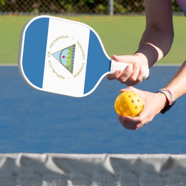 Bandera de Nicaragua Pickleball Schläger (InSitu)