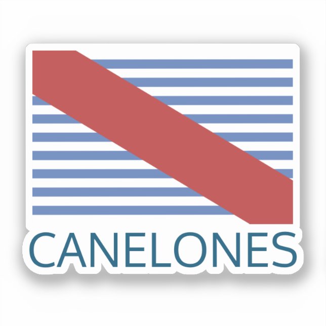 Bandera del Departamento de Canelones - Uruguay Aufkleber (Vorderseite)