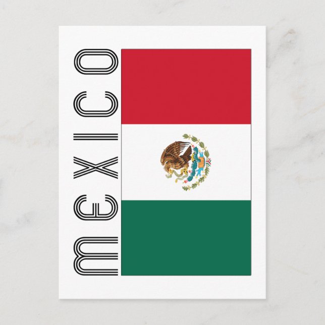 Bandera Mejicana Postkarte (Vorderseite)