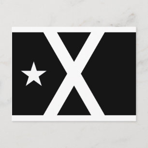 Bandera Negra - Flagge Estelada Catalunya Postkarte