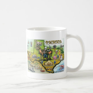 Bandera TEXAS Karte Kaffeetasse
