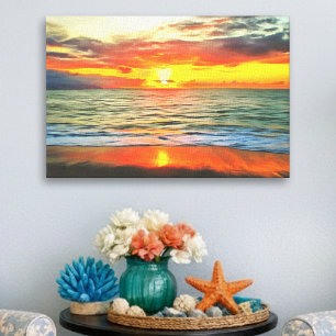 Banderas Bay Sunset 1738 Art Leinwanddruck