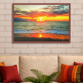 Banderas Bay Sunset 1738 Art Print Poster