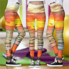 Banderas Bay Sunset 1738 Leggings