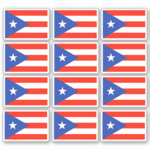 Banderas Boricua Stickers drapeau portoricain 6"x6