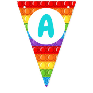 banderines de pop it wimpelkette