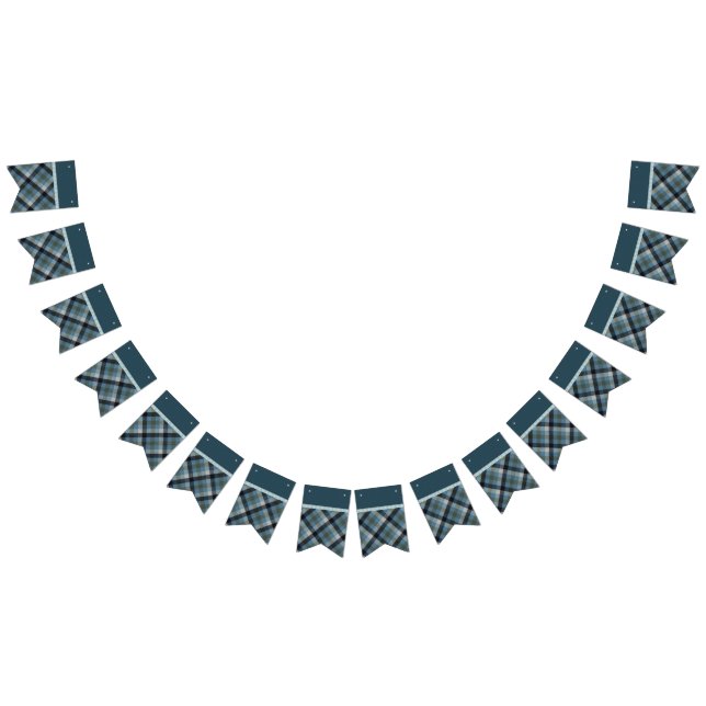 Banderole à bouts bleu Tartan (Tout)