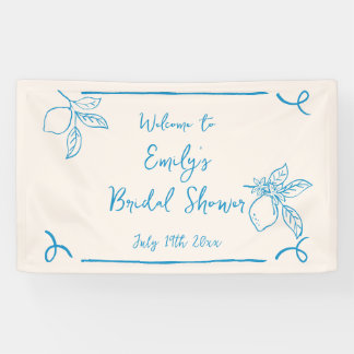 Banderole de Bienvenue Mariage Italien Citron Dess