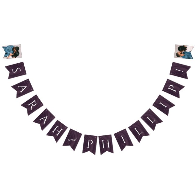 Banderole de bunting pour fête de fiançailles marb (Tout)