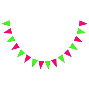 Banderole de fêtes néon rose et néon vert – Person